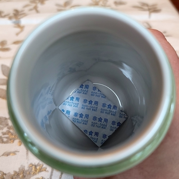 Acera Jade Green Ceramic Lion Tumbler - Picture 6 of 8